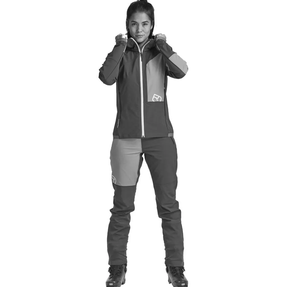 Giubbotto tecnico Ortovox Berrino Hooded Jkt W Ice Waterfall
