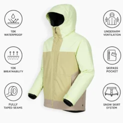 Giubbotto tecnico Picture Seakrest Lime Cream Hemp Roebuck