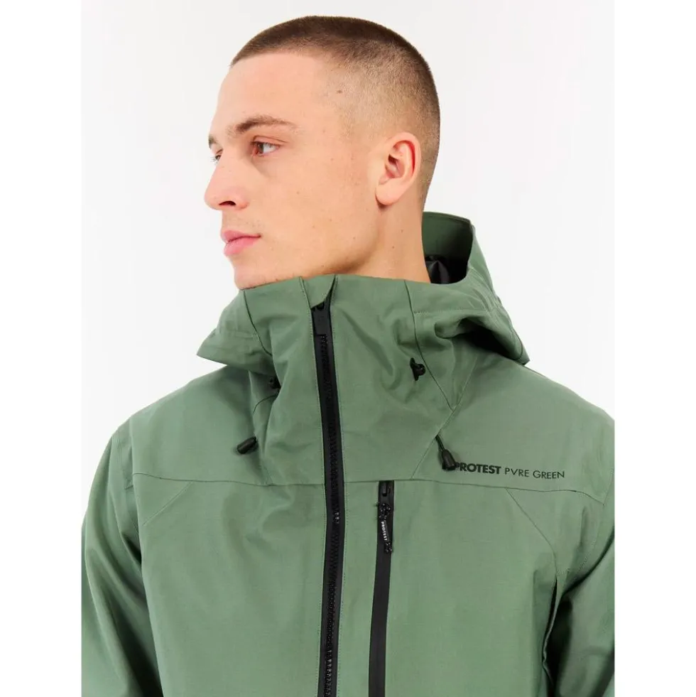 Giubbotto tecnico Protest Prtabalony 3 Layers Aspen Green