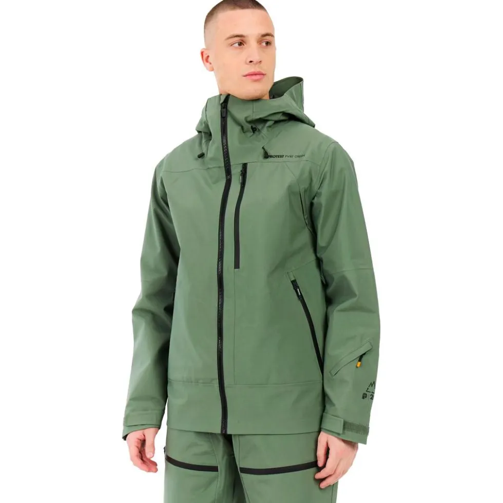 Giubbotto tecnico Protest Prtabalony 3 Layers Aspen Green