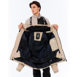 Giubbotto tecnico Protest PrtSuperior Snow Jacket Bamboo Beige
