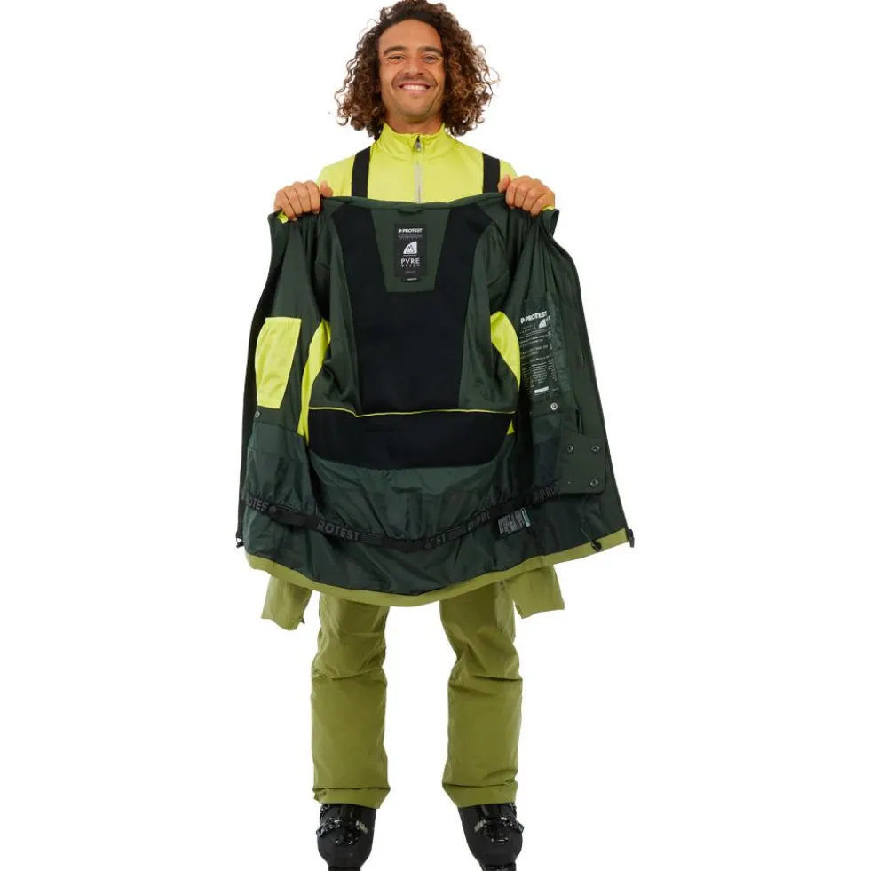 Giubbotto tecnico Protest PrtZoot Snow Jacket Herbal Green