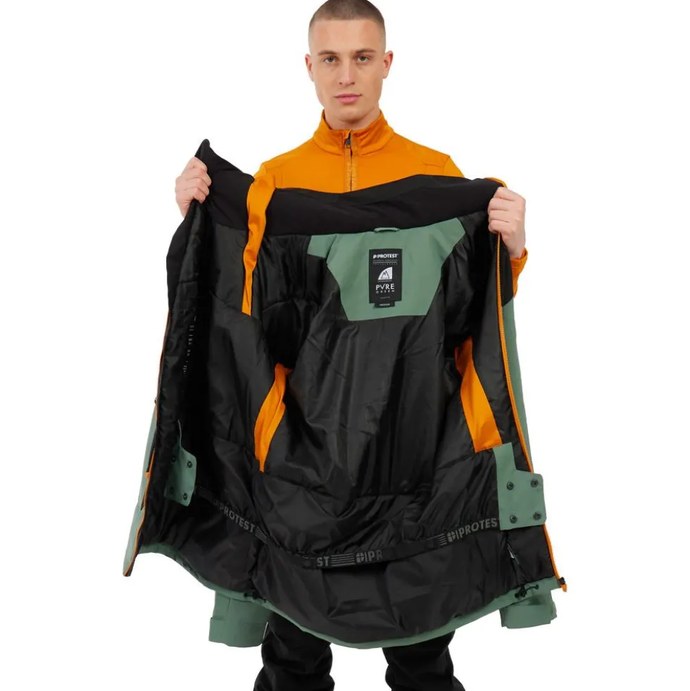 Giubbotto tecnico Protest PrtLado Snow Jacket Aspen Green