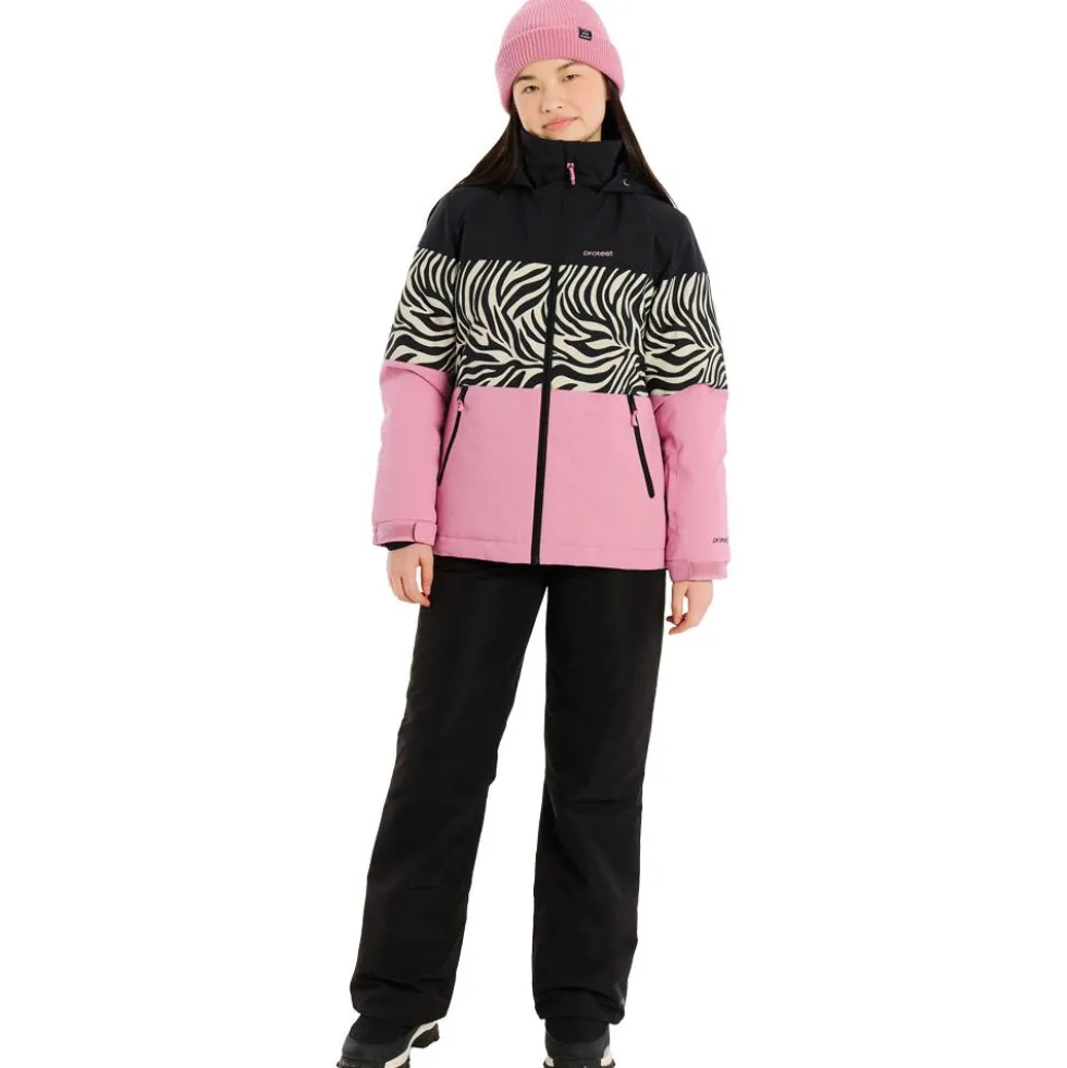 Giubbotto tecnico Protest PRTMorena Junior Snow Jacket Vintage Pink