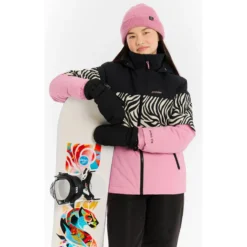 Giubbotto tecnico Protest PRTMorena Junior Snow Jacket Vintage Pink