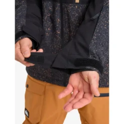 Giubbotto tecnico Quiksilver Sycamore Printed Jacket Mountain Static True Black