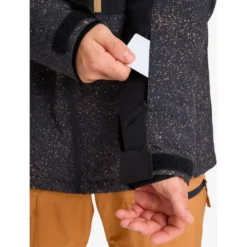 Giubbotto tecnico Quiksilver Sycamore Printed Jacket Mountain Static True Black
