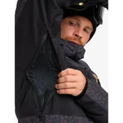 Giubbotto tecnico Quiksilver Sycamore Printed Jacket Mountain Static True Black
