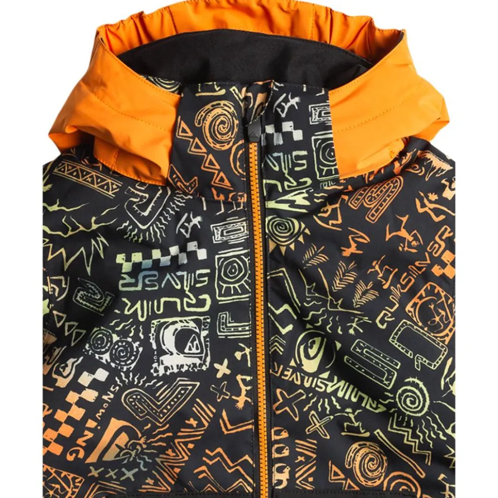 Giubbotto tecnico Quiksilver Little Mission Kids Jkt Chatter Celery