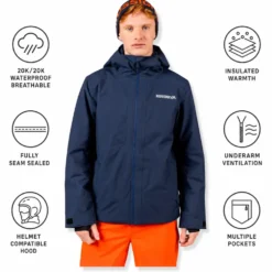 Giubbotto tecnico Rossignol Rochrun Nl Insulated Dark Navy
