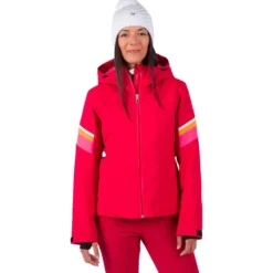 Giubbotto tecnico Rossignol W Strawpile Jkt Ruby Red