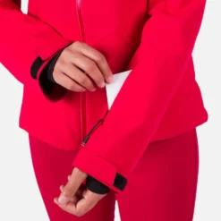 Giubbotto tecnico Rossignol W Strawpile Jkt Ruby Red