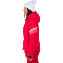 Giubbotto tecnico Rossignol W Strawpile Jkt Ruby Red