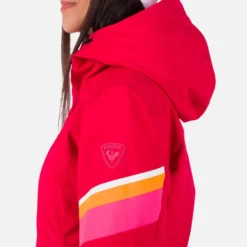 Giubbotto tecnico Rossignol W Strawpile Jkt Ruby Red