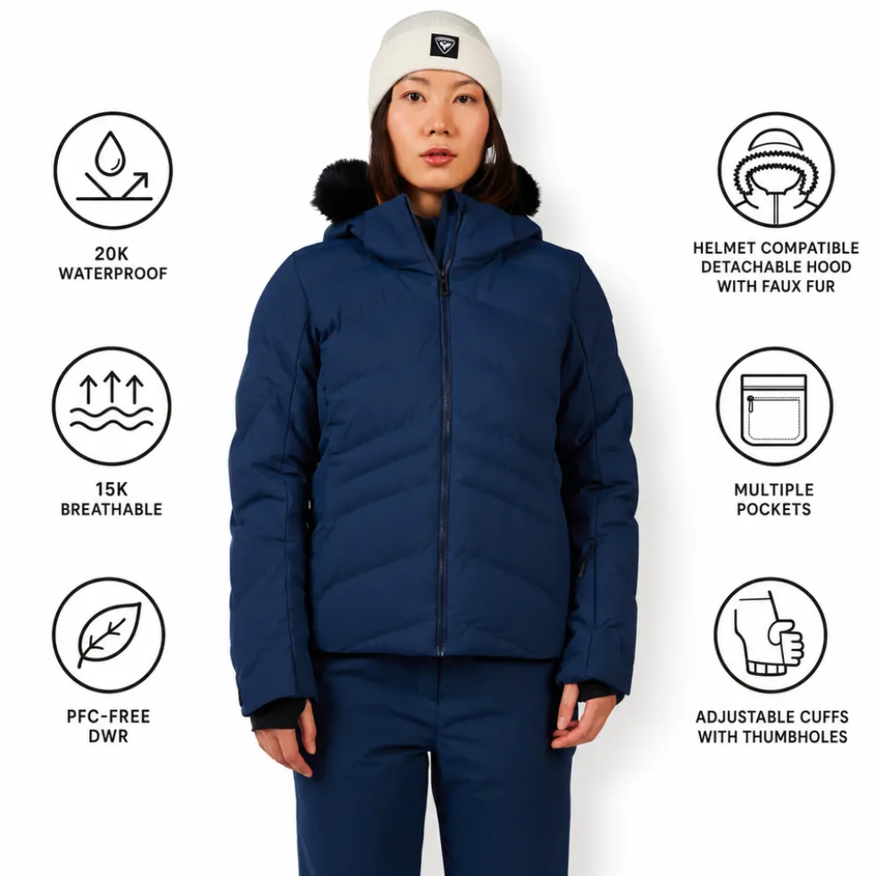 Giubbotto tecnico Rossignol W Staci Insulated Jacket Dark Navy