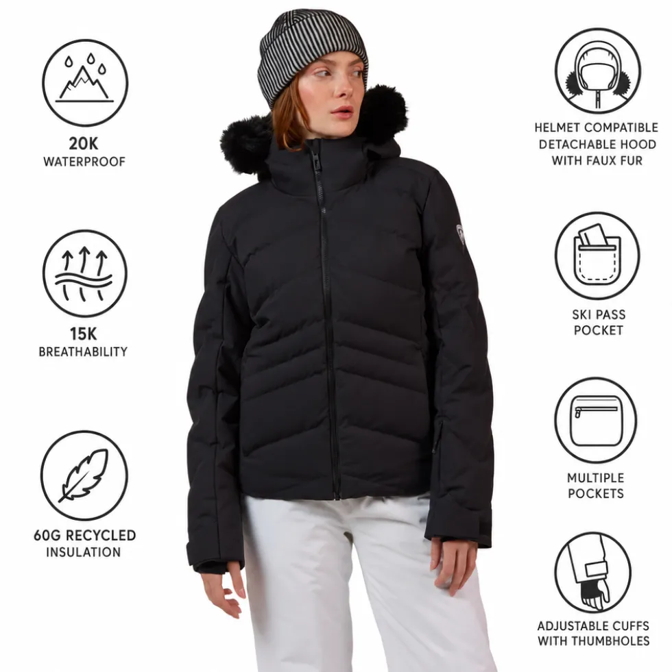 Giubbotto tecnico Rossignol W Staci Insulated Jacket Black