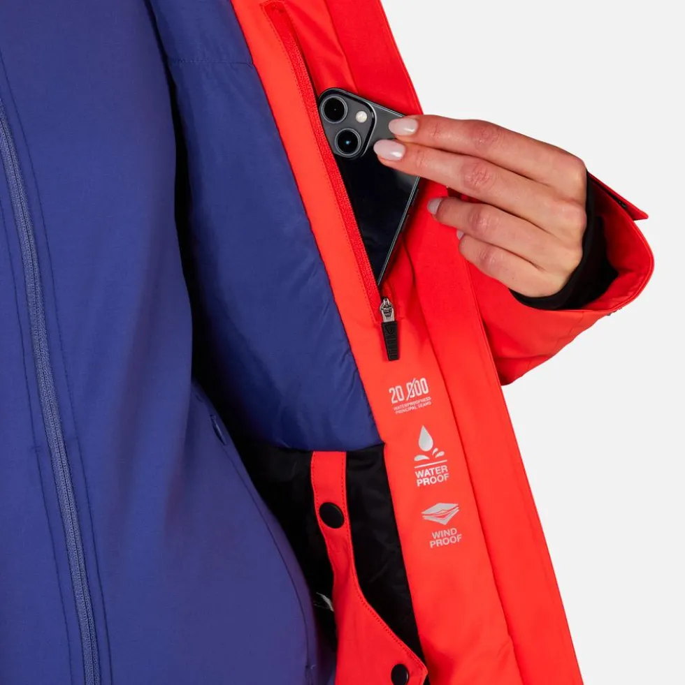 Giubbotto tecnico Rossignol W Strawpile Jkt Orange Flame