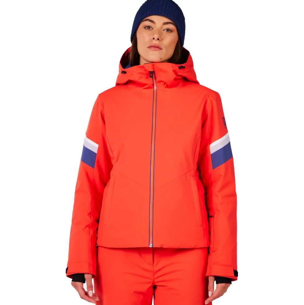 Giubbotto tecnico Rossignol W Strawpile Jkt Orange Flame