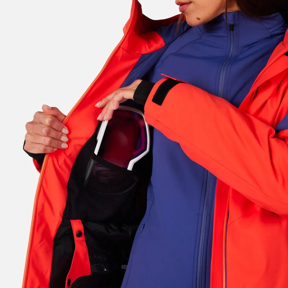 Giubbotto tecnico Rossignol W Strawpile Jkt Orange Flame