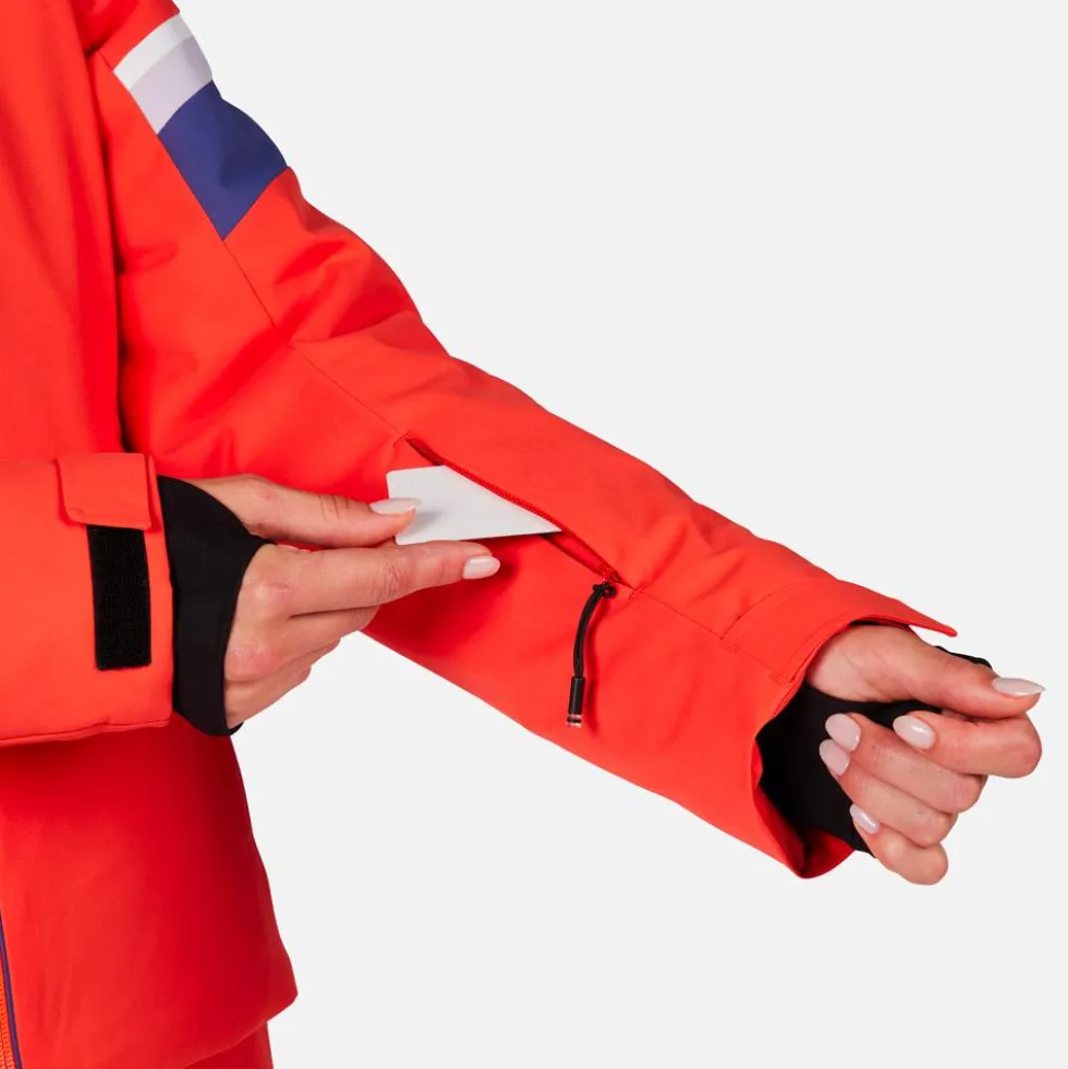Giubbotto tecnico Rossignol W Strawpile Jkt Orange Flame