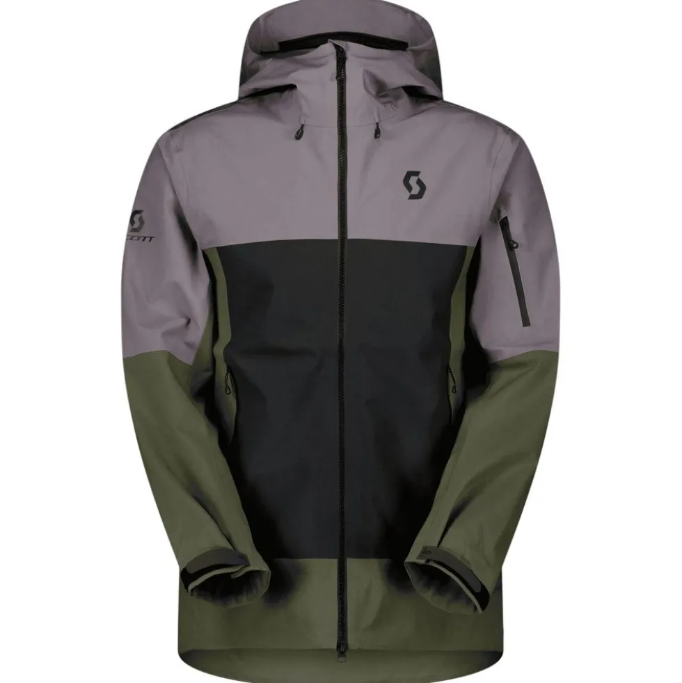 Giubbotto tecnico Scott Jacket M's Explorair 3 Layer Evening Grey Black