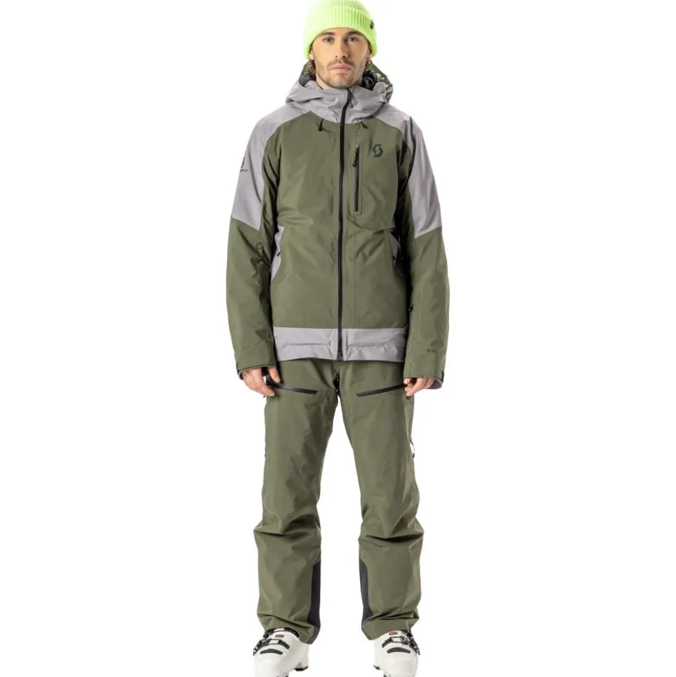 Giubbotto tecnico Scott M's Ultimate Gore-Tex Douglas Green Evening Grey