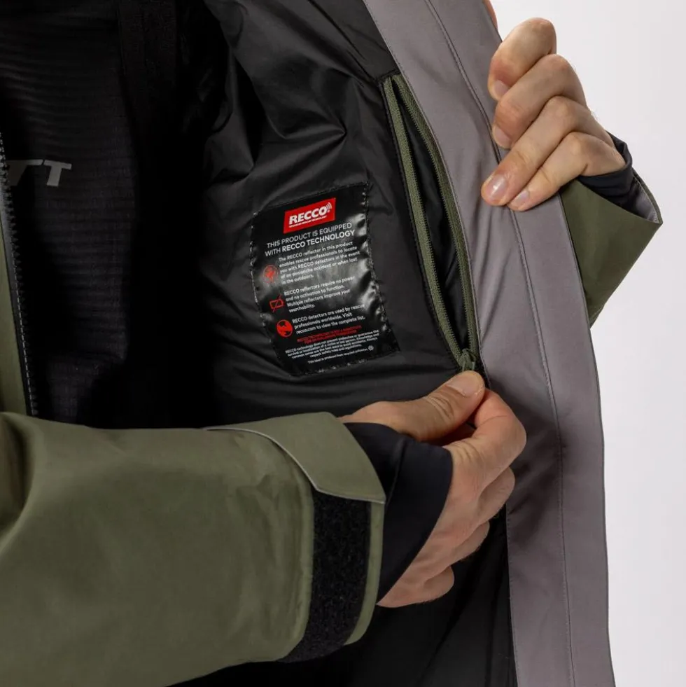 Giubbotto tecnico Scott M's Ultimate Gore-Tex Douglas Green Evening Grey