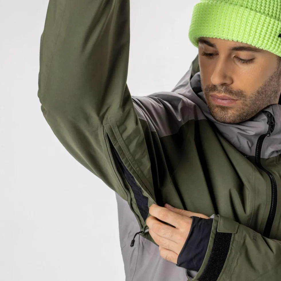 Giubbotto tecnico Scott M's Ultimate Gore-Tex Douglas Green Evening Grey