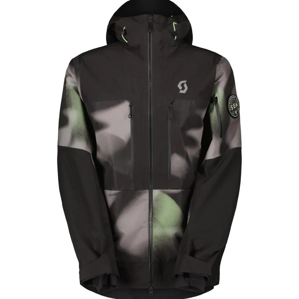 Giubbotto tecnico Scott M's Vertic Ripstop 3L Jacket Evening Greyprint Black