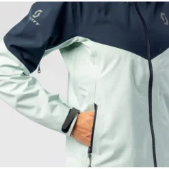 Giubbotto tecnico Scott W's Explorair 3L Jacket Fresh Green Dark Blue