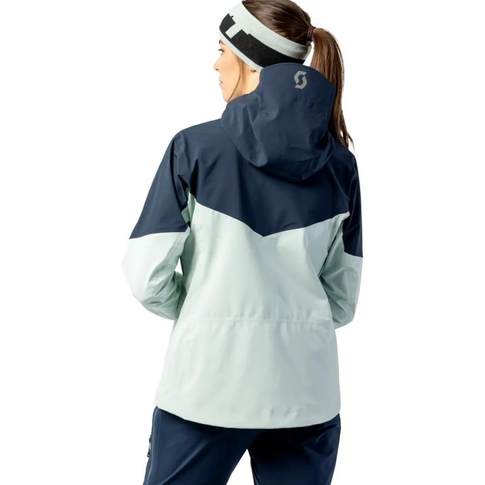 Giubbotto tecnico Scott W's Explorair 3L Jacket Fresh Green Dark Blue