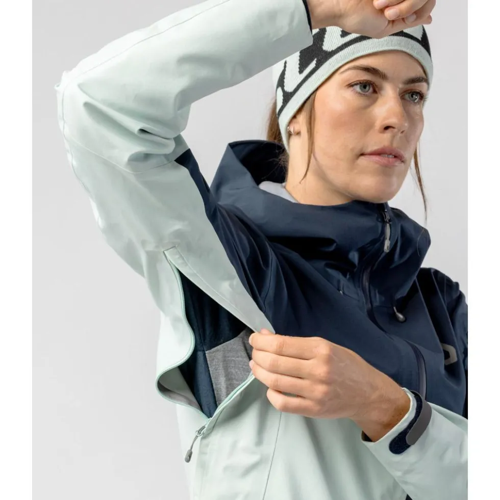 Giubbotto tecnico Scott W's Explorair 3L Jacket Fresh Green Dark Blue