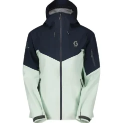 Giubbotto tecnico Scott W's Explorair 3L Jacket Fresh Green Dark Blue