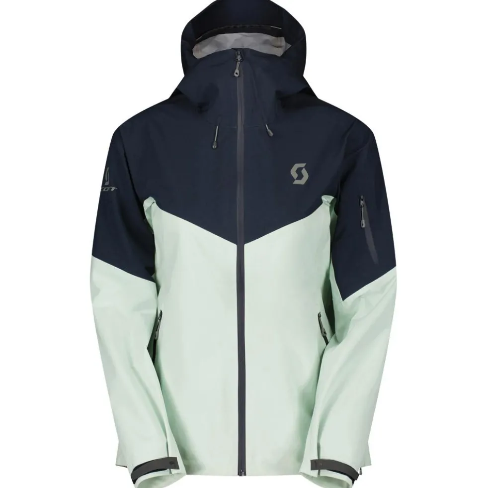 Giubbotto tecnico Scott W's Explorair 3L Jacket Fresh Green Dark Blue