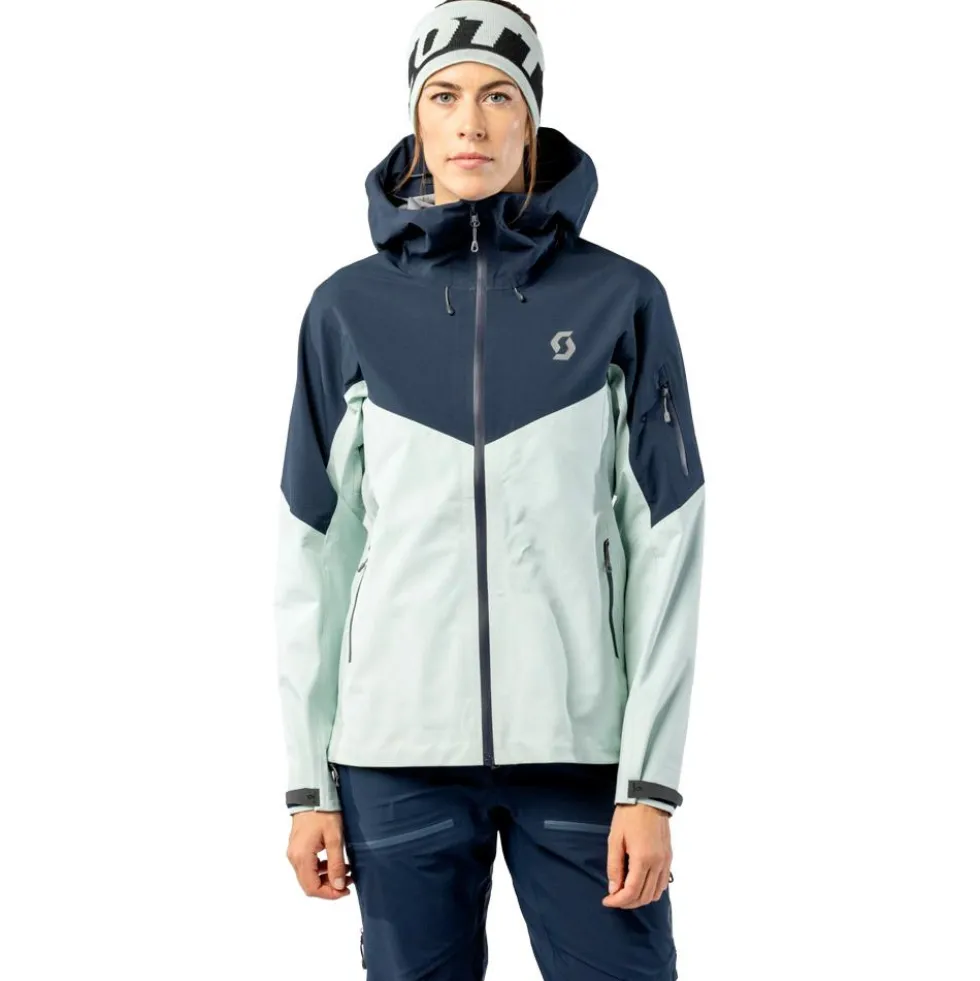 Giubbotto tecnico Scott W's Explorair 3L Jacket Fresh Green Dark Blue