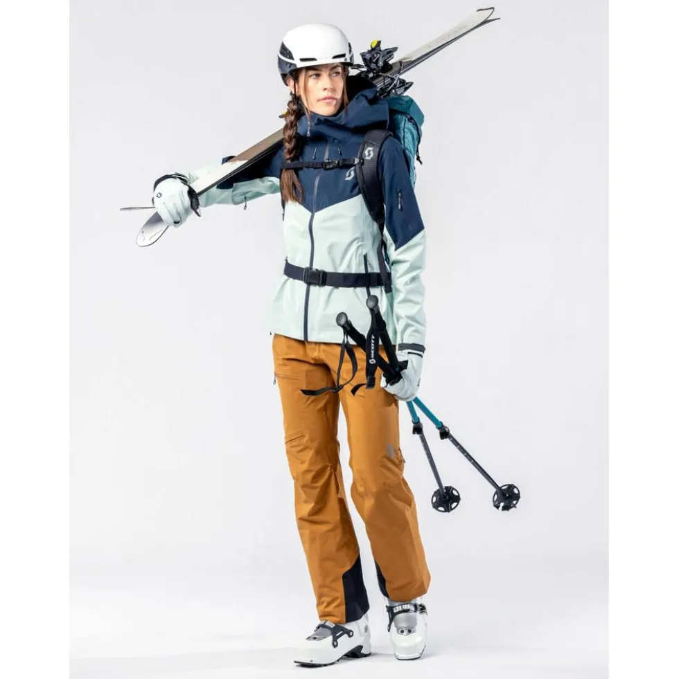 Giubbotto tecnico Scott W's Explorair 3L Jacket Fresh Green Dark Blue