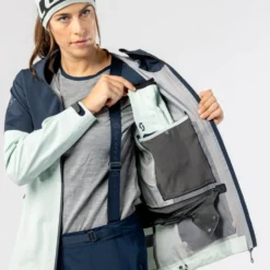 Giubbotto tecnico Scott W's Explorair 3L Jacket Fresh Green Dark Blue