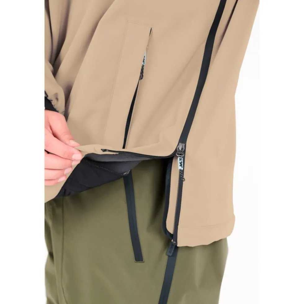 Giubbotto tecnico Slope Fletcher M's Softshell Hoodie Roasted Cashew