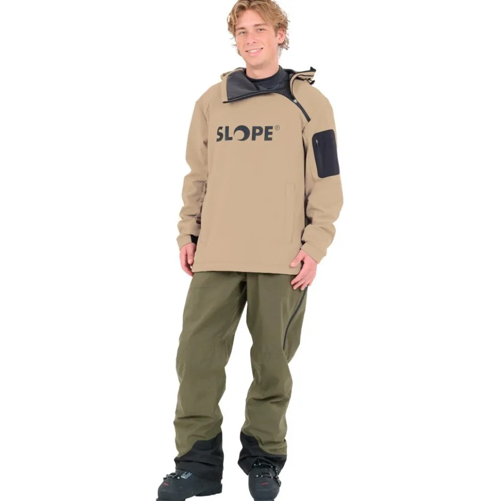 Giubbotto tecnico Slope Fletcher M's Softshell Hoodie Roasted Cashew