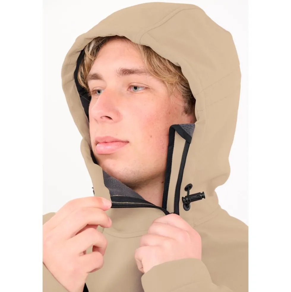 Giubbotto tecnico Slope Fletcher M's Softshell Hoodie Roasted Cashew
