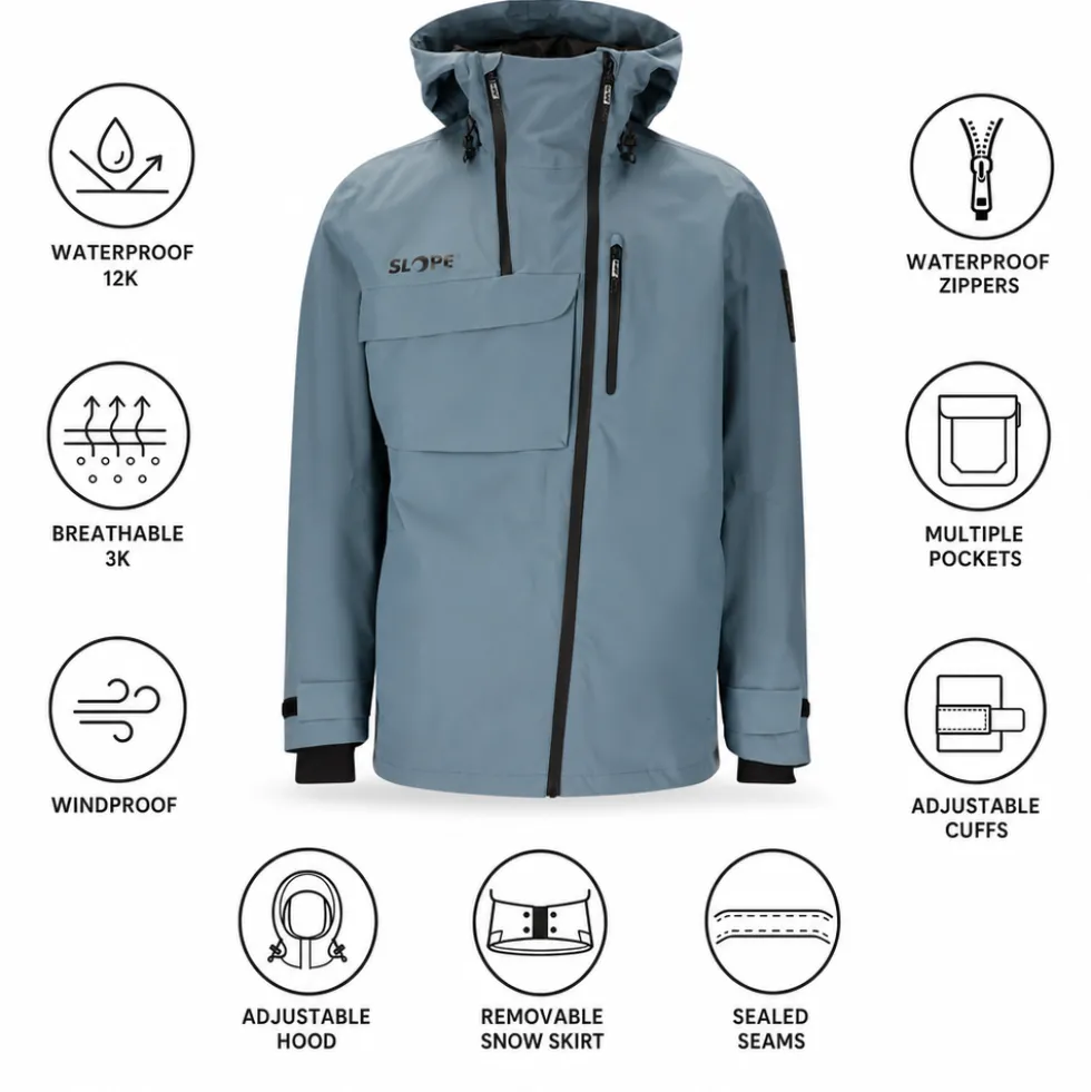 Giubbotto tecnico Slope Zuko M's Jacket Blue Mirage