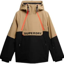 Giubbotto tecnico Superdry Freestyle Overhead Ski Jacket M's Beige Sarrasin