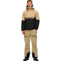 Giubbotto tecnico Superdry Freestyle Overhead Ski Jacket M's Beige Sarrasin