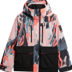 Giubbotto tecnico Superdry Ultimate Freestyle Ski Jacket W's Coup De Pinceau AOP