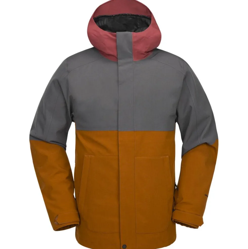 Giubbotto tecnico Volcom Brighton Full Zip Jacket Caramel