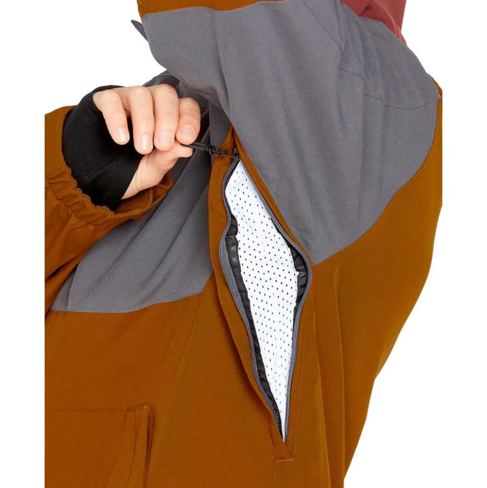 Giubbotto tecnico Volcom Brighton Full Zip Jacket Caramel