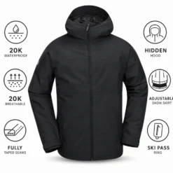 Giubbotto tecnico Volcom 2836 Ins Jacket Black