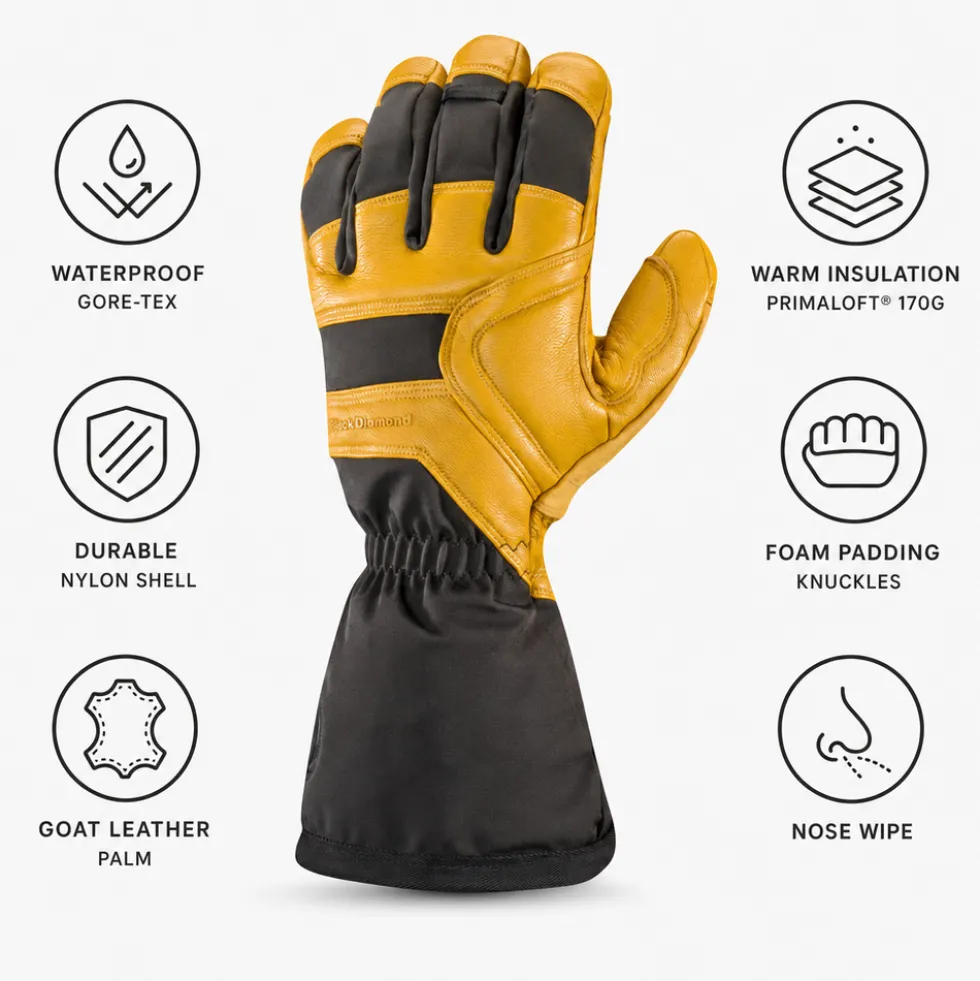 Guanti Black Diamond Crew Gloves Beeswax