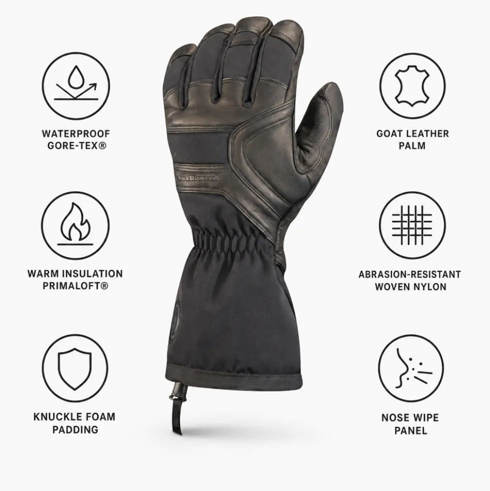 Guanti Black Diamond Crew Gloves Black