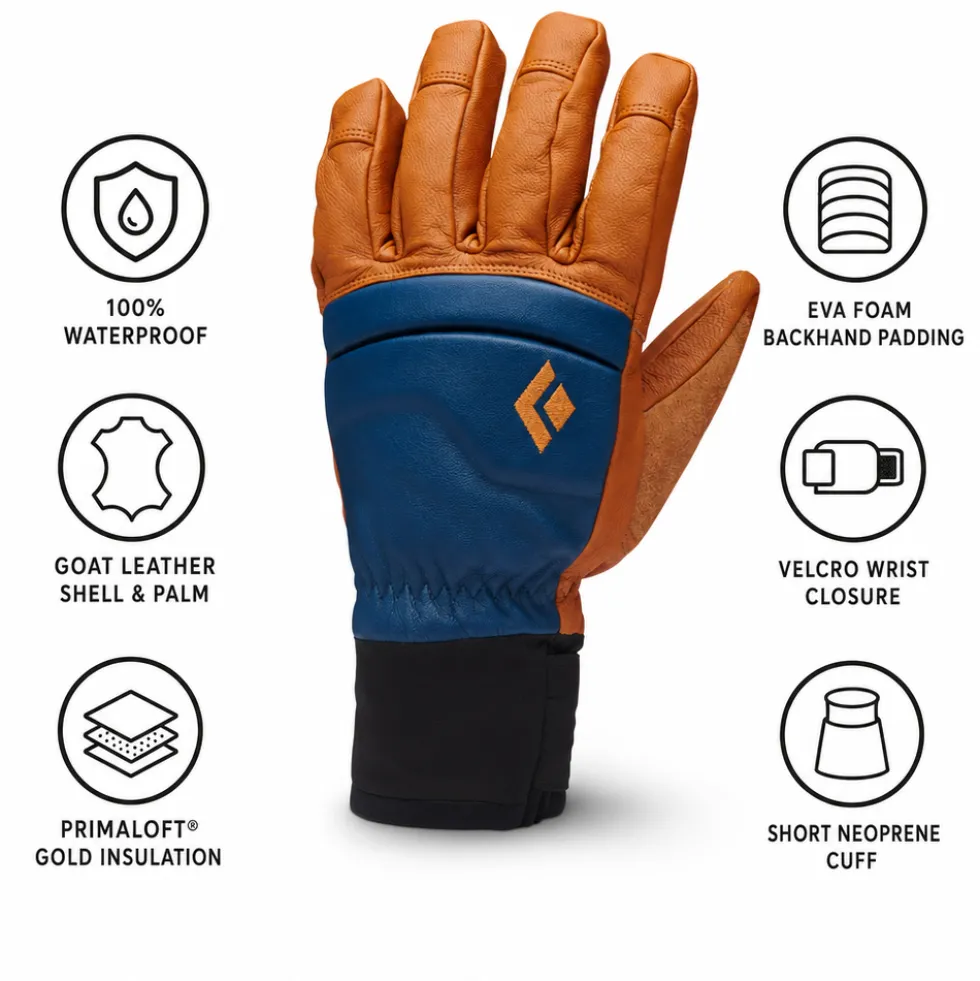 Guanti Black Diamond Spark Gloves Henna Ink Blue